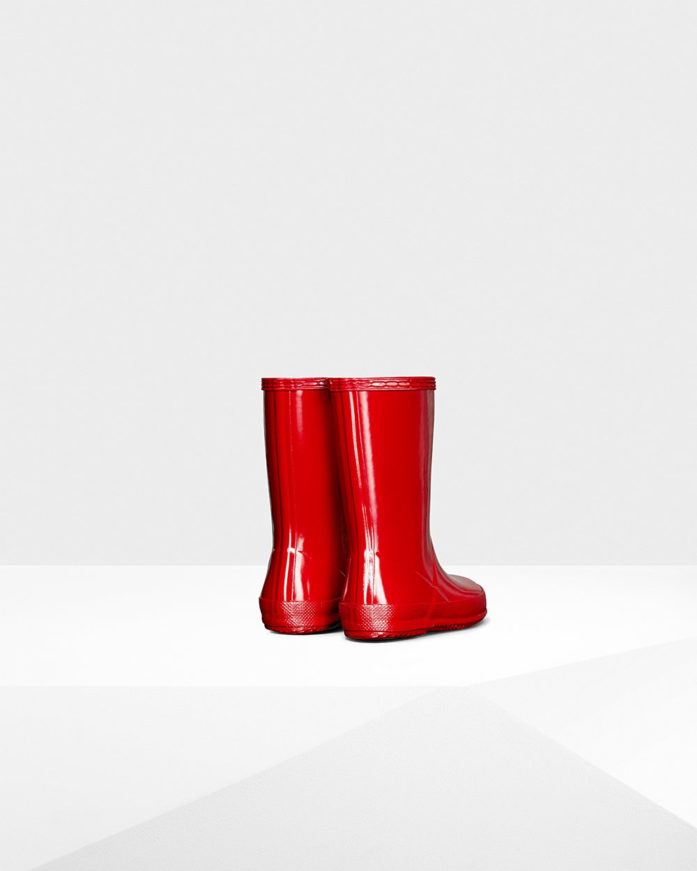 Botas De Agua Original First Classic Gloss Hunter Niños - Rojos - 671294BHD